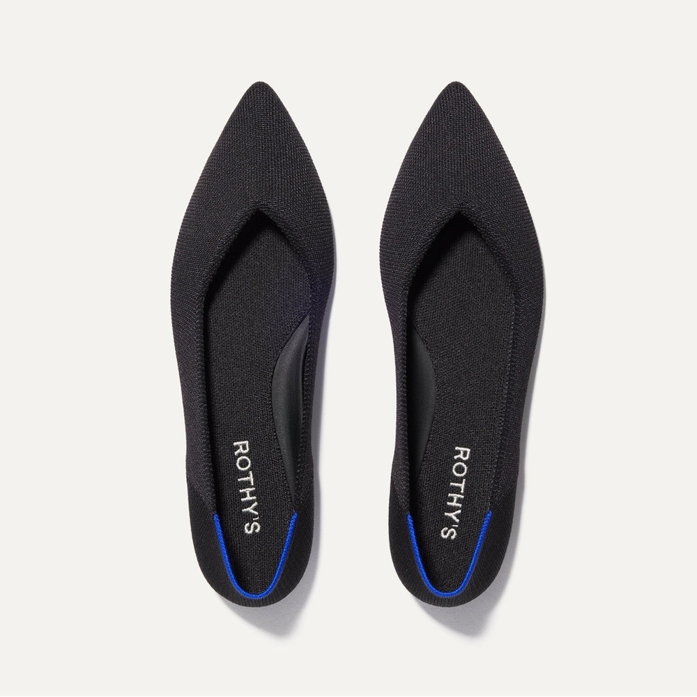 Rothys The Point II Black Flats
